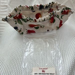 NEW LONGABERGER 1998 FRUIT MEDLEY LINER #2645030